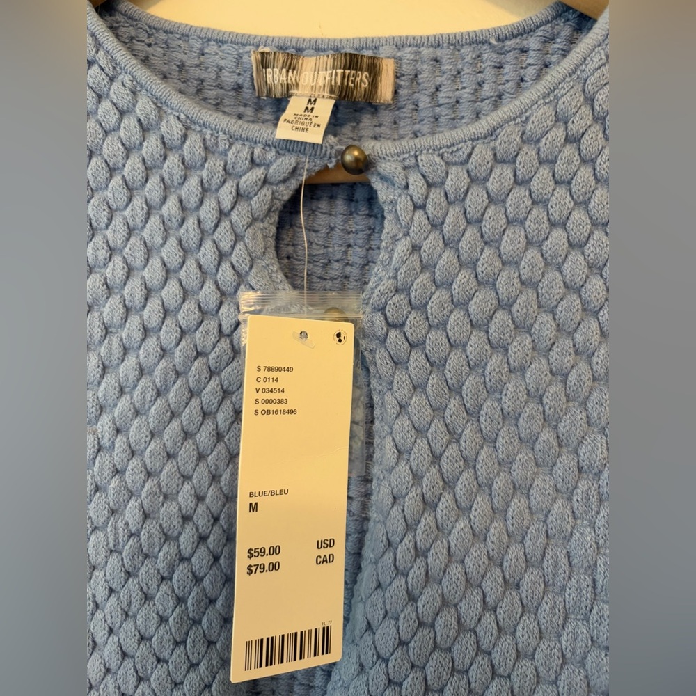 Urban Outfitters Sky Blue Knit Crop Top - Picture 7 of 7